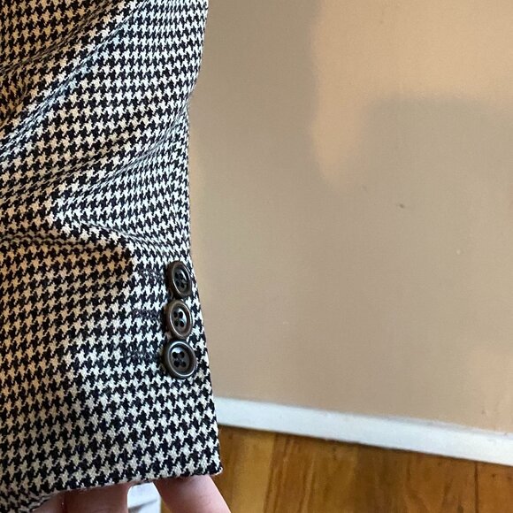 Hugo Boss Men's Houndstooth Suit Jacket Size 42R All Wool Corleone - Picture 3 of 9